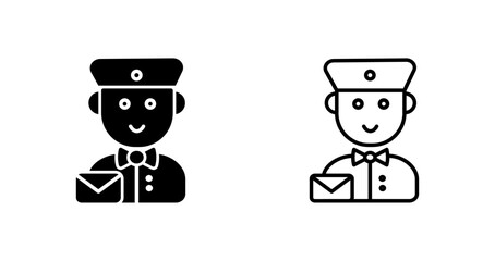 Mail Carrier Icon Design