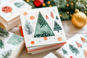 Weihnachtskarten / Gru&szlig;karten mit weihnachtlichen Motiven 