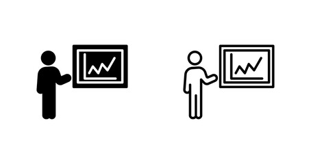 Fototapeta premium Presentation Icon Design