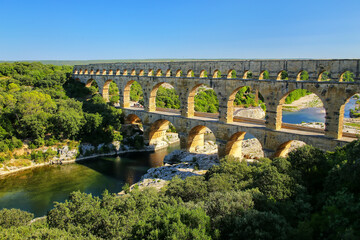 Aqueduct Pont du Gard in southern France