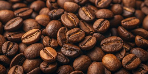Obraz premium Coffee beans background