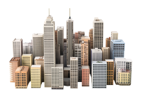 a group of buildings in a city