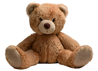 Obraz premium Teddy bearon isolated on a transparent background, PNG.