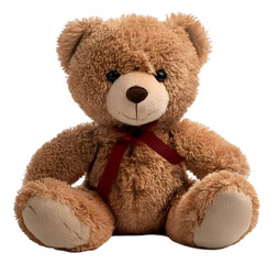 Obraz premium Teddy bearon isolated on a transparent background, PNG.