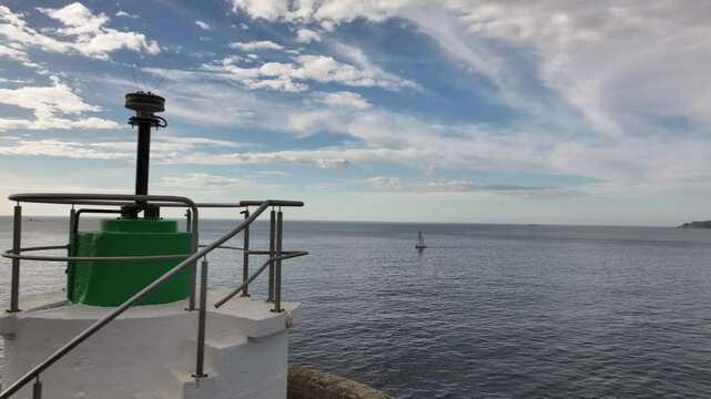 Faro de Punta Lameda en Vigo Nigran Pontevedra Galicia