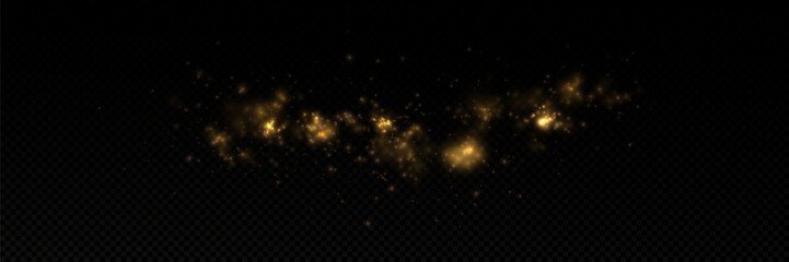 Shiny Golden Particles Golden dust.