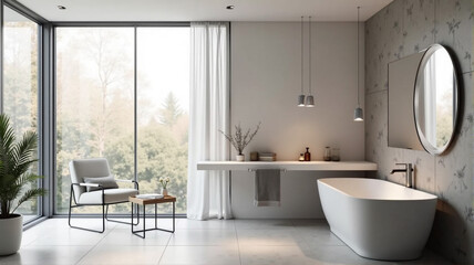 modern bathroom interior