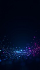 Neon Glowing Particle Background with Spacious Central Area