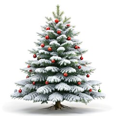 christmas tree isolated on white