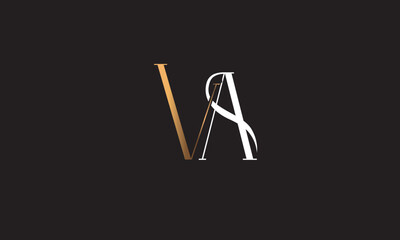 VA, AV , V , A , Abstract Letters Logo Monogram