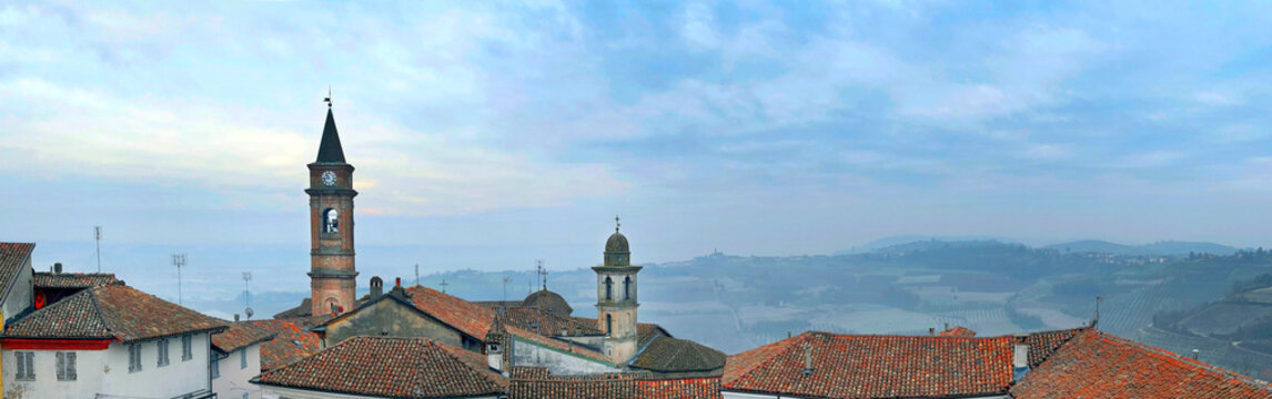 panorama di govone in italia