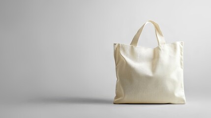 Minimalist Cotton Cloth Tote Bag Mockup with Blank Surface
