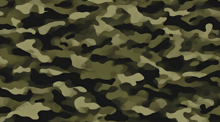 Fototapeta premium camouflage texture, dark background, military print, pattern, khaki color, stylish design