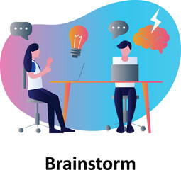 Brainstorm Vector Illustration