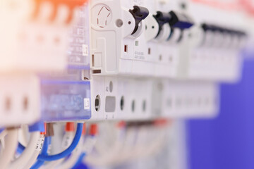 An electric current circuit breaker to protect electrical loads.
