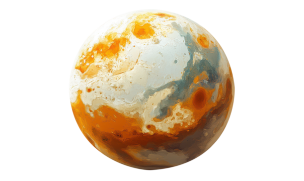 Illustration of an Earth isolated on white background