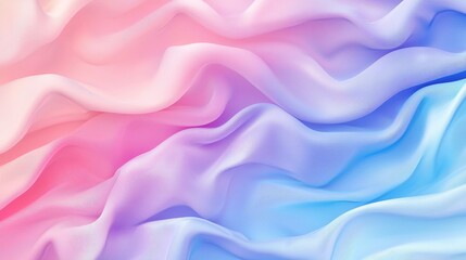 Obraz premium Soft Pastel Gradient Background with Fluid Abstract Waves and Curves