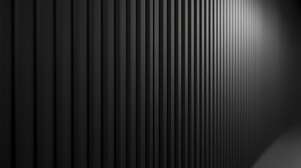 Obraz premium Matte black wall with subtle grooves and shadows