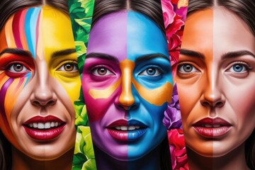 Obraz premium Vibrant Expressions - The Colors of Emotion