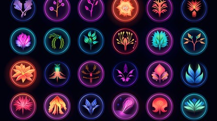 A_digital_illustration_of_modern_icons_on_a_transparen