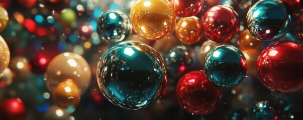 Christmas colored balls