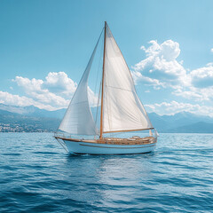 Fototapeta premium yacht on the sea
