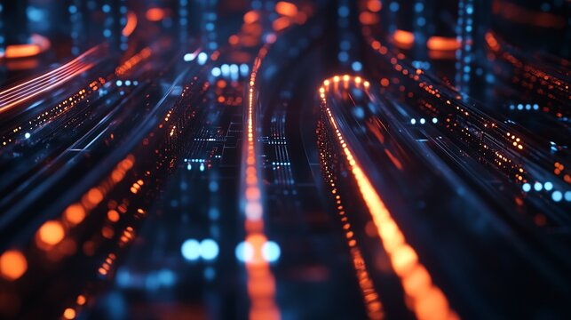 Fiber optic cables connect to optic ports, while network cables connect to Ethernet ports. 