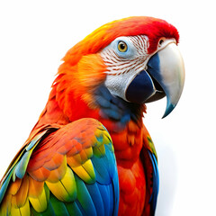 Fototapeta premium picture of parrot in white background