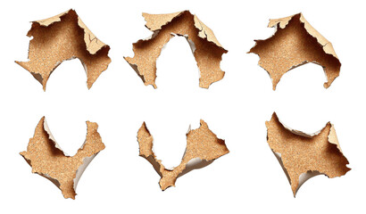 Naklejka premium Abstract Cork Texture Peeling Damaged Brown Grunge Background