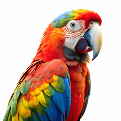 Fototapeta premium picture of parrot in white background