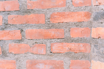 Red brick wall with a rustic and classic appearance