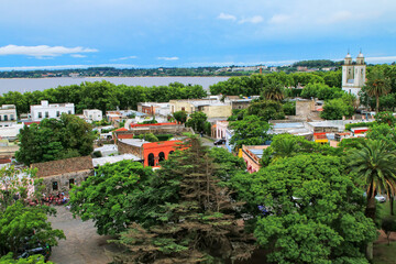 Aerial view of Colonia del Sacramento, Uruguay