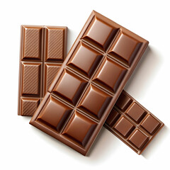 big chocolate and small ones isolated on Transparent Background
