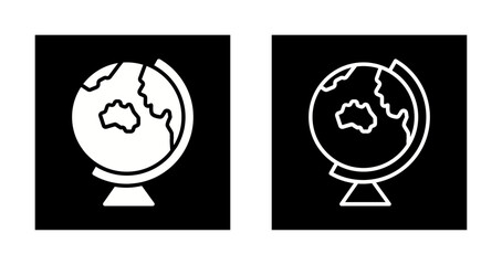 Earth Globe Asia-Australia Icon Design