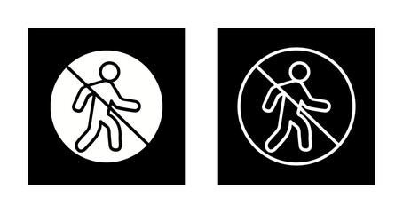 No Entry Sign Icon Design