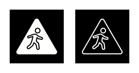 Children Crossing Icon Design