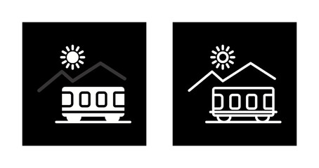 Mountain Railway Icon Design