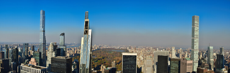 Nw York City Manhattan Panorama extra Wide high resolution