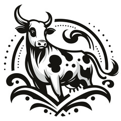VACA BRANCO E PRETO