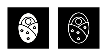 Naklejka premium Swaddle Time Icon Design