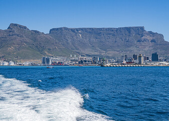 View of Cape Town on Journey to Robben Prison