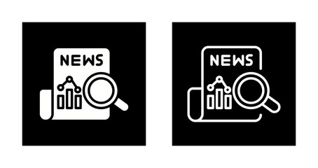 News Analysis Icon Design