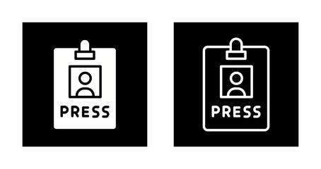Press Pass Icon Design