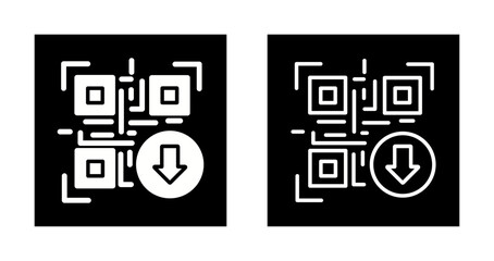 QR Code Download Icon Design