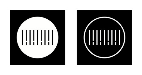 Barcode Sticker Icon Design