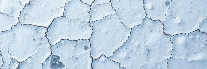Obraz premium Cracked ice crystals texture background, texture