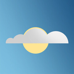 white cloud minimalistic art style