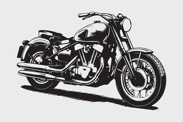 Fototapeta premium Motorcycle Majesty A Classic Design
