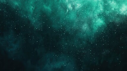 Fototapeta premium Dark green blue glowing grainy gradient background noise texture backdrop webpage header banner design