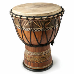 A stylized kalimba with a wooden body and metal tines